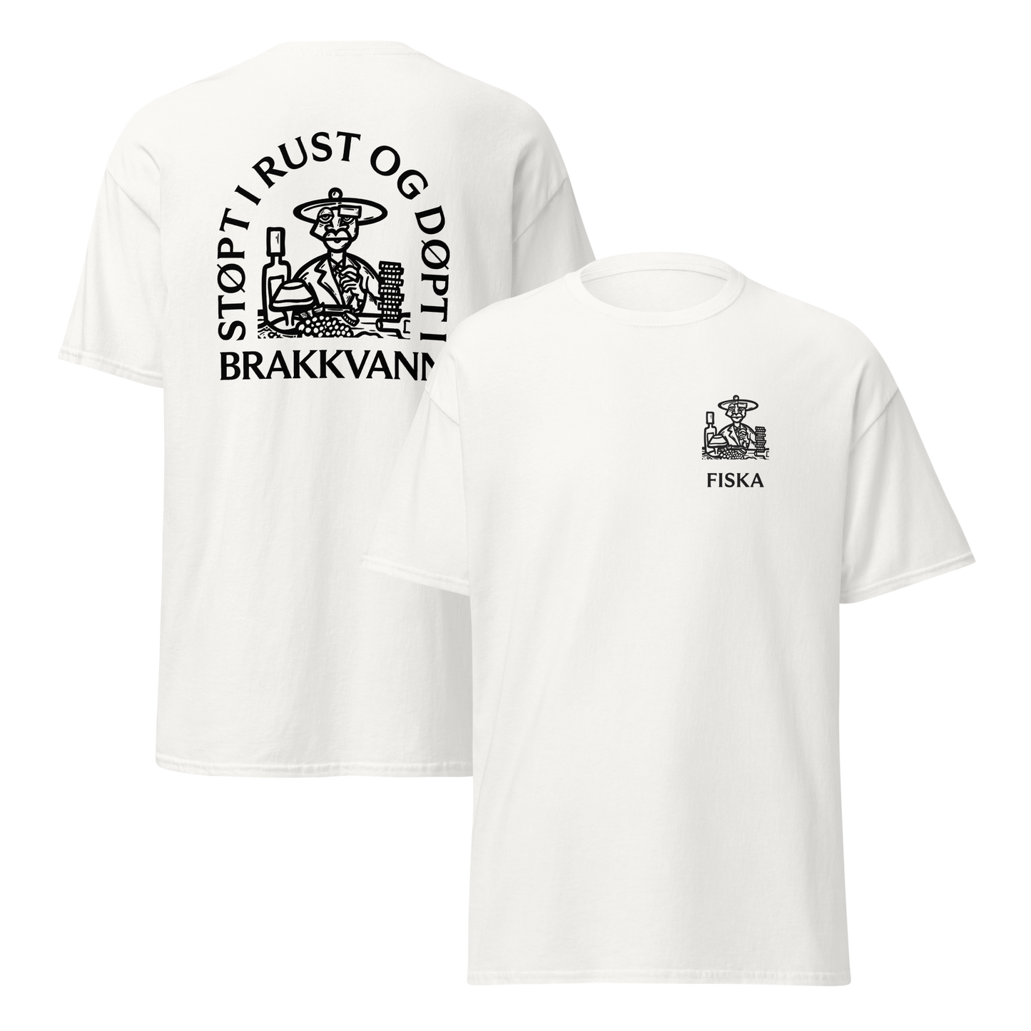 Brakkvann t-skjorte hvit